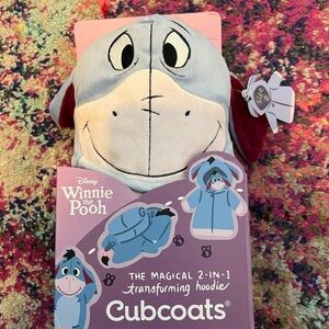 Disney Winnie the Pooh Transforming Hoodie - Blue and Gray Cubcoats 2 NWT